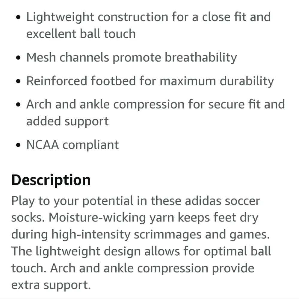 NWT Unisex Adidas Soccer Team Speed  OTC Socks - Picture 9 of 10